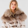_A8A3279 Futro z całych norek w jasnej tonacji